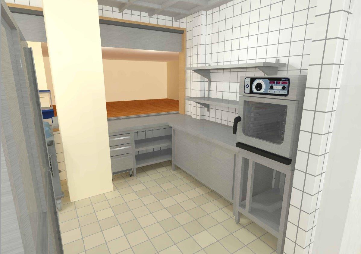 Küchenbereich 4 neue Mensa Huckepack